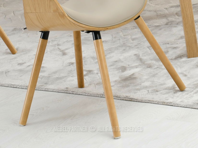 Jídelní židle Busque (béžová + dub)