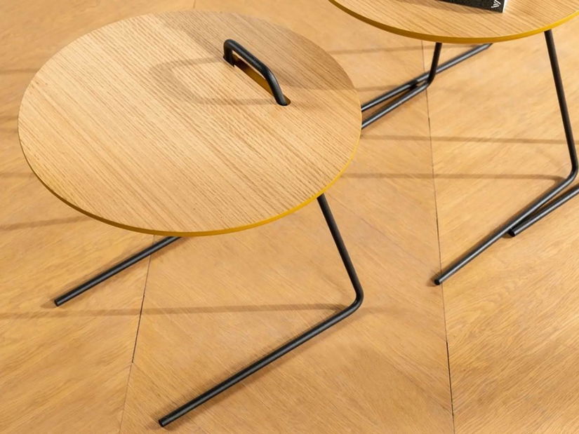 Set 3 příručních stolků Paniki (natural)