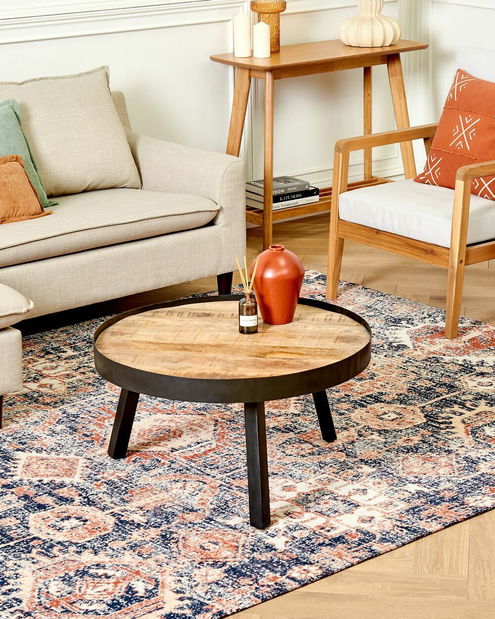 Koberec 200 x 300 cm Kumin (modrá + červená)