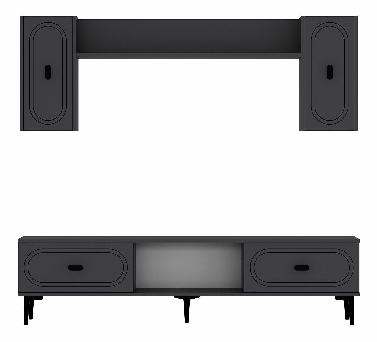 Obývací stěna Wendy (antracit)