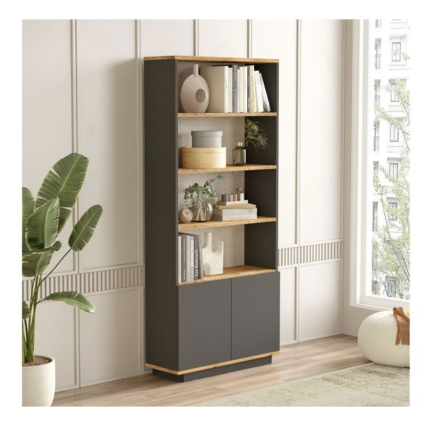 Regál Fera 16 (borovice atlantická + antracit)