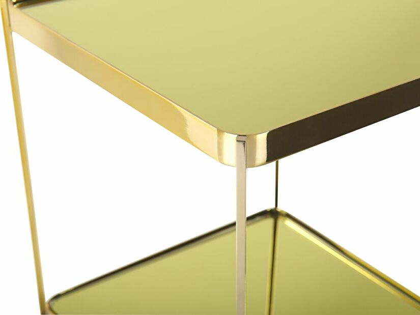 Příruční stolek ALISEA (zlatá) (velký)