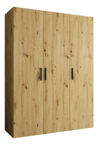Šatní skříň 150 cm Borry 1 (dub artisan + černá)