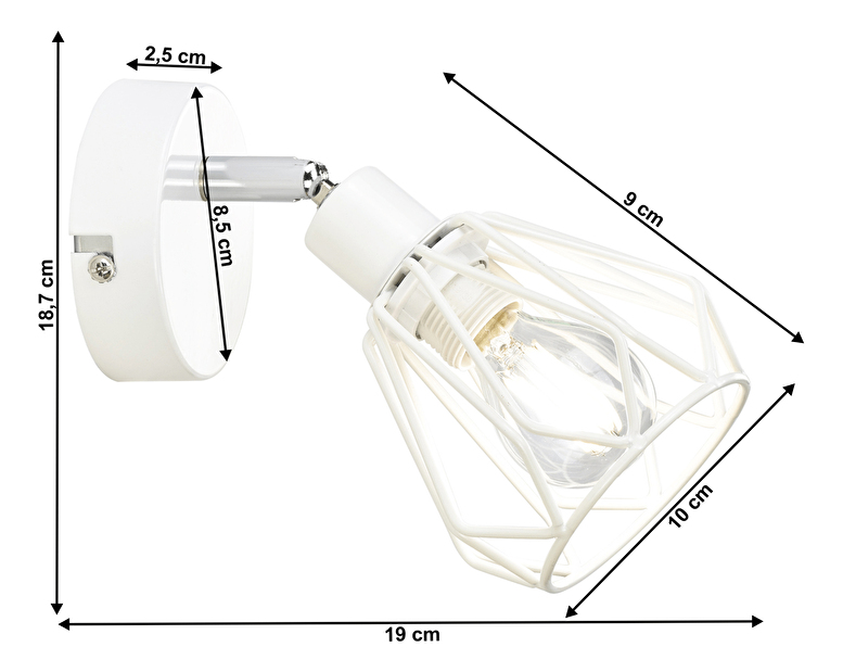 Nástěnná lampa Oakley Typ 2 (bílá)