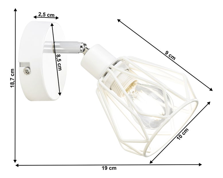Nástěnná lampa Oakley Typ 2 (bílá)