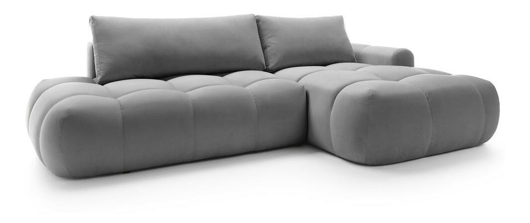 Rohová sedací souprava Ombre (P) (šedá + černá)