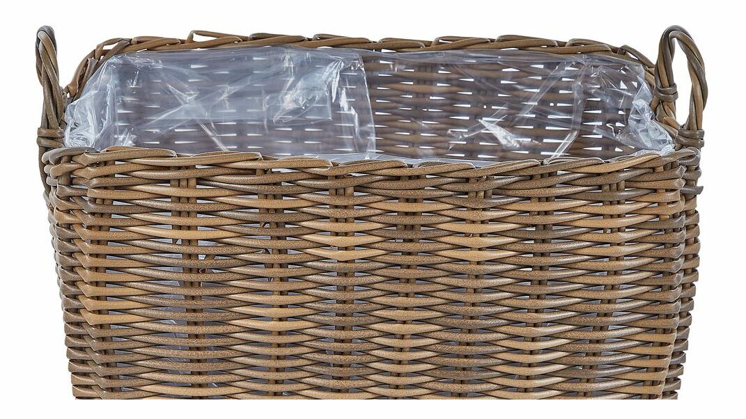 Set 2 ks košíků Ormza (hnědá)