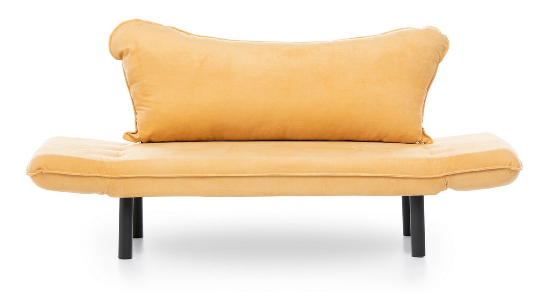 Rozkládací pohovka dvoused Chatty (hořčičná)