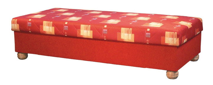 Jednolůžková postel (válenda) 90 cm Micah (s pružinovou matrací)