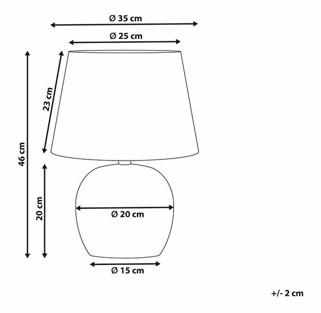 Stolní lampa Neiza (modrá)