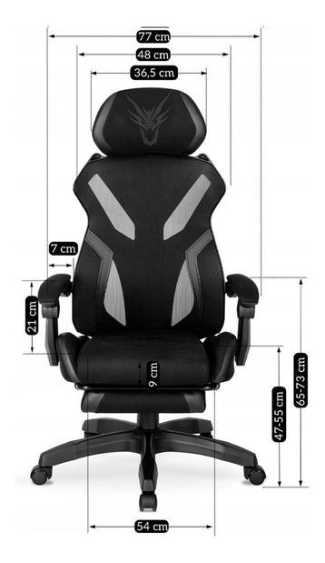 Herní křeslo Mananera (černá)