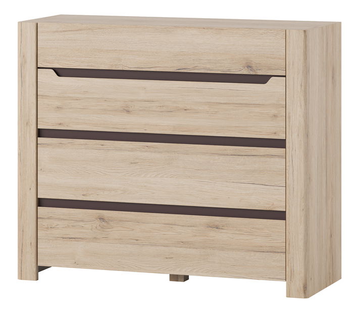 Komoda Dessum 11 (dub sanremo + hnědá)
