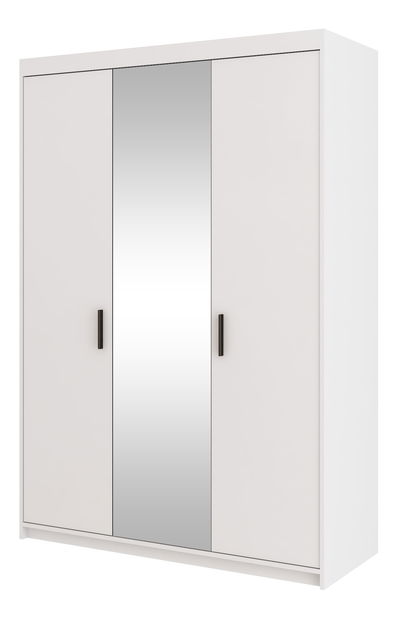 Šatní skříň se zrkadlom Elanor II (bílá)