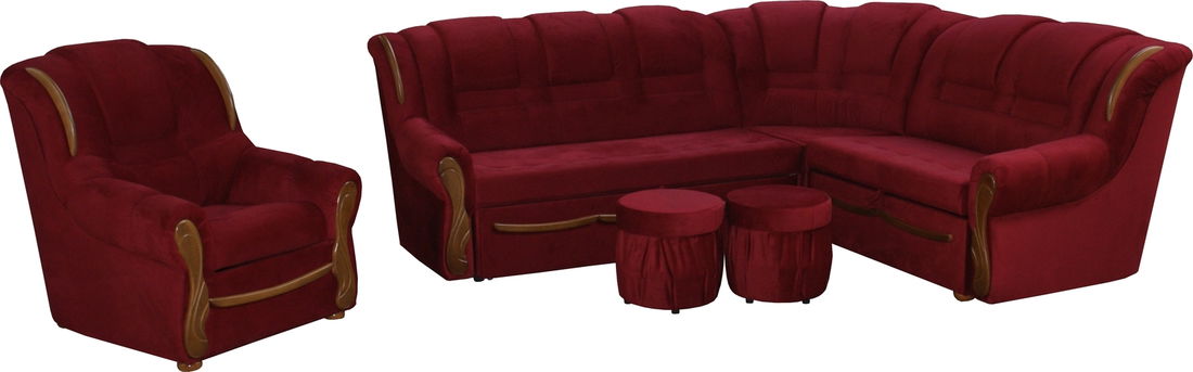 Sedací souprava Baron Roh+K+2T (P)