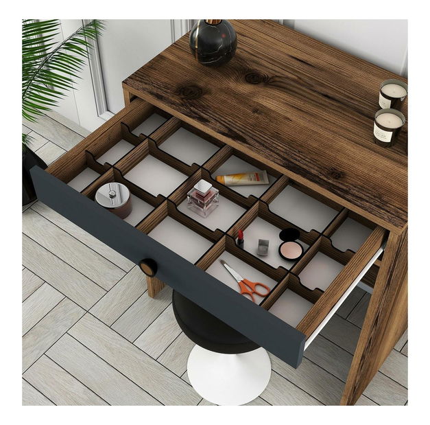 Toaletní stolek Logan 1 (ořech + antracit)