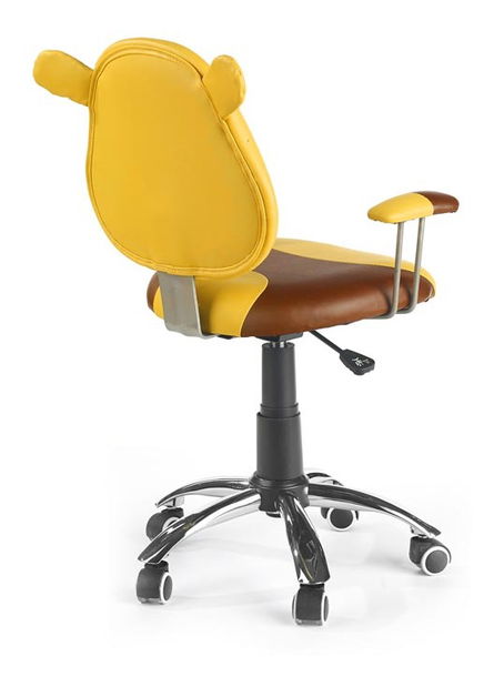 Dětská židle Kausi (žlutá + hnědá)