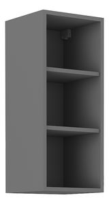 Horní kuchynský regál Scarmi 30 G-72 OTW (Antracit + Herringbone scandi)
