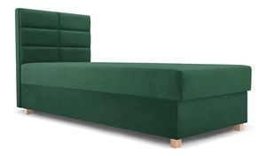  Jednolůžková postel 80 cm Picasso I (tmavě zelená) (s úl. prostorem a matrací)