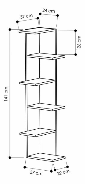 Regál Scot (Bílá)