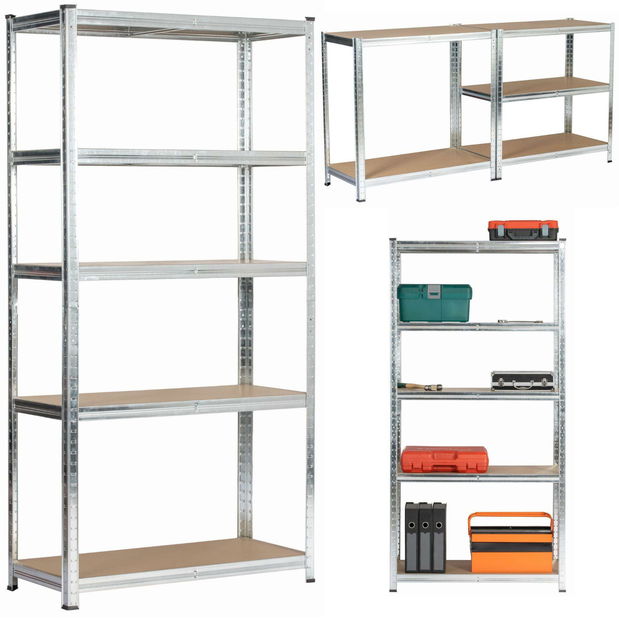 Set 2ks. regálů Sustituido 2 (stříbrná)