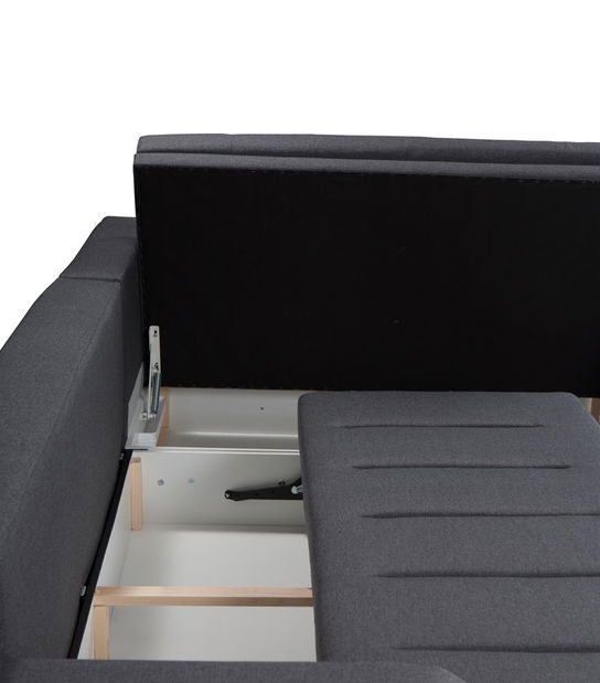 Rohová sedací souprava Triste (tmavě hnědá) (L)