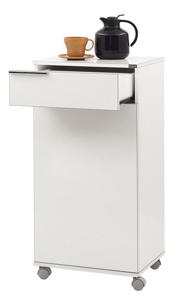 Komoda na kolečkách Aderyn 1 (bílá)