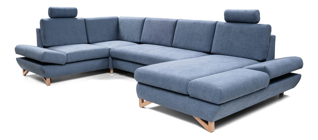 Rohová sedací souprava Aveley IV (modrá) (P)