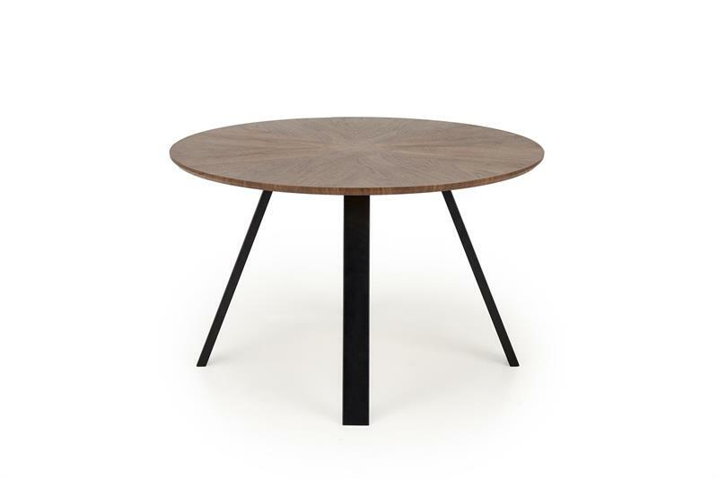 Jídelní stůl Dannon (ořech + černá) (pro 4 osoby)