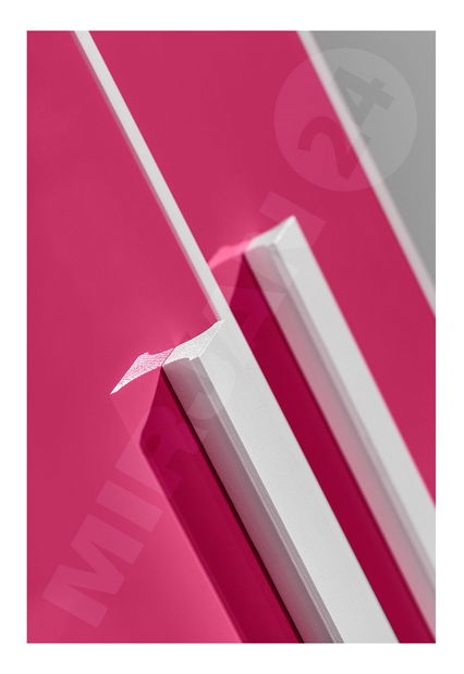 Policová skříň Rowan RL4 (bílá + tyrkysová)