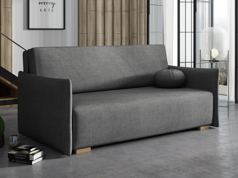 Rozkládací pohovka Carivia Glov IV (tmavě šedá) (s úl. prostorem)