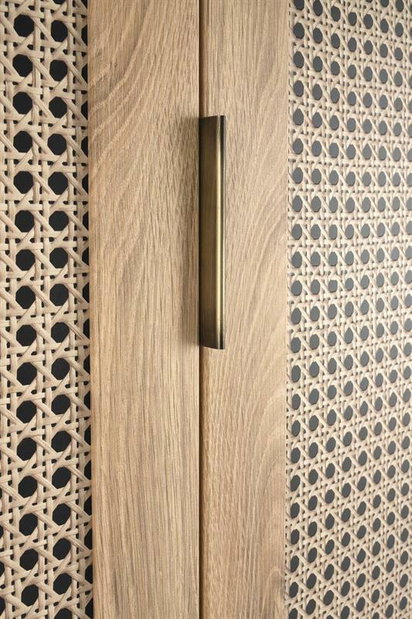 Šatní skříň 80 cm Borrae (černá)