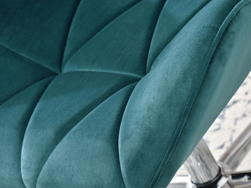 Křeslo Velma M (tyrkysová + černá)