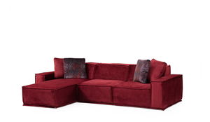 Rohová sedačka Legaletta 8 (bordó) (L)