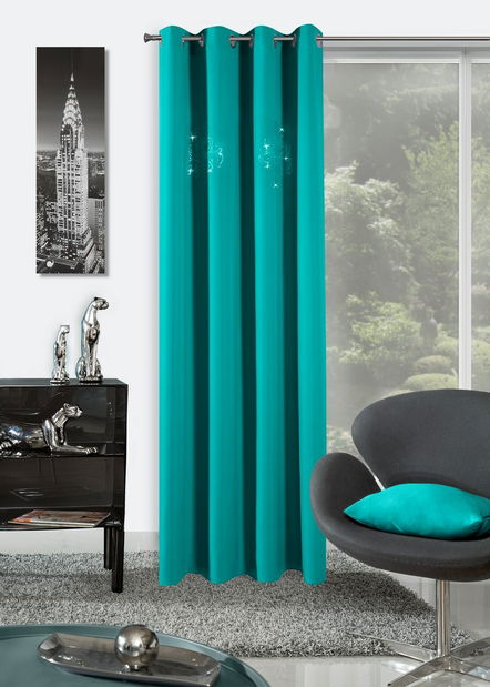 Závěs 140x250 cm Yvette (tyrkysová)