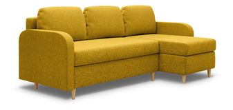 Rohová sedací souprava Marty (P) (hořčicová)