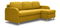 Rohová sedací souprava Marty (P) (hořčicová)