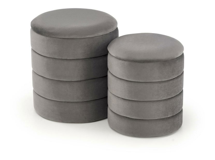 Set 2 ks. taburetek Pachio (šedá)