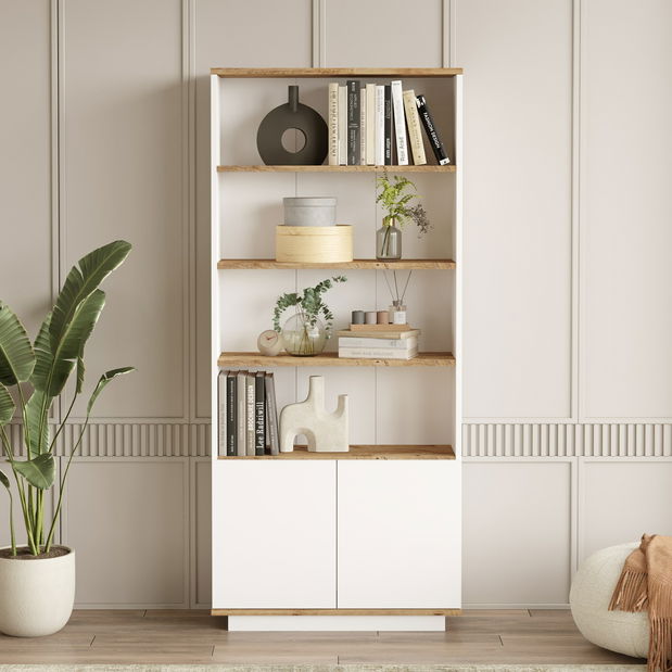 Regál Fera 16 (Borovice antlantic + Bílá)