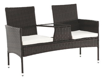 Zahradní dvojsed Lallea (hnědá)