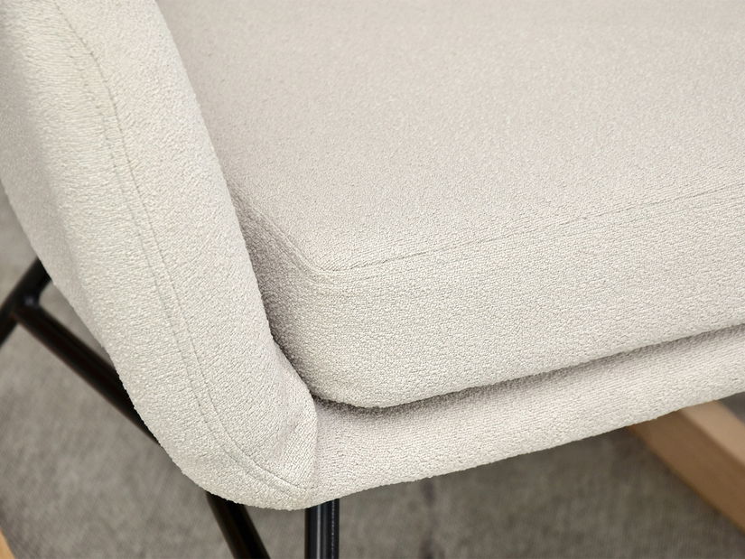 Křeslo Nesí (béžová + buk bílý)