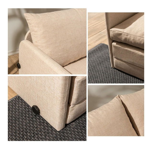 Rozkládací pohovka Sagoretti (béžová)