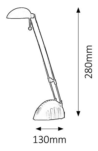 Stolní lampa Ronald 4335 (stříbrná)