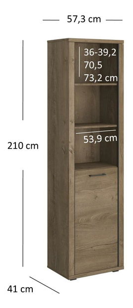 Regál Clinecas (dub lefkas)