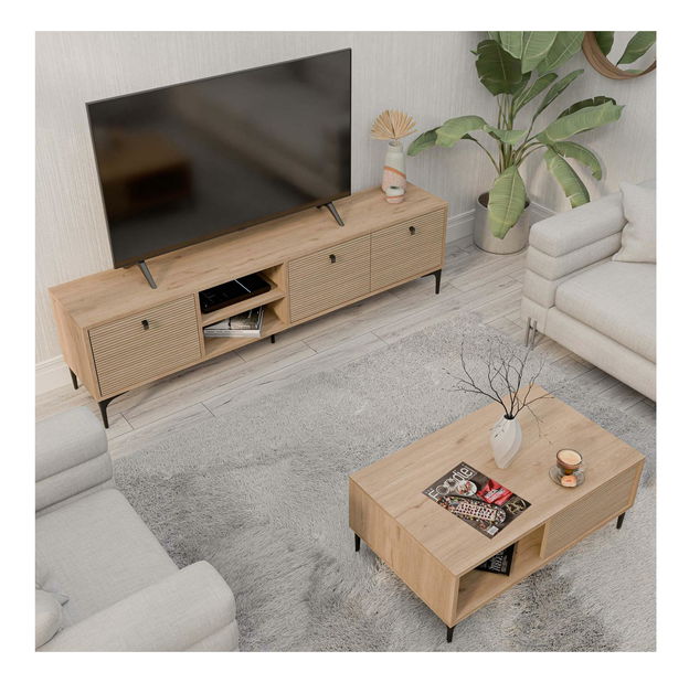 Sestava nábytku do obývacího pokoje Settle 1 (dub)