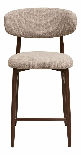 Barová židle Lsidinaina 2 (písková + ořech)