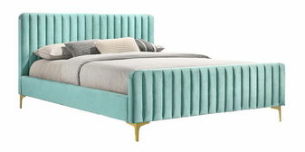 Manželská postel 160 cm Karilla (s roštem) (neo mint) *výprodej