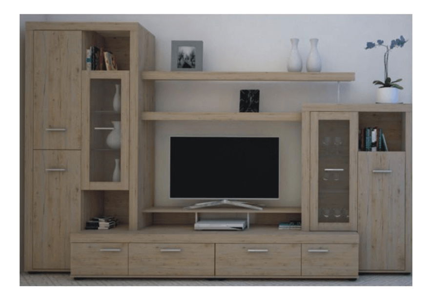 Obývací stěna Adah New (san remo) (s osvětlením)