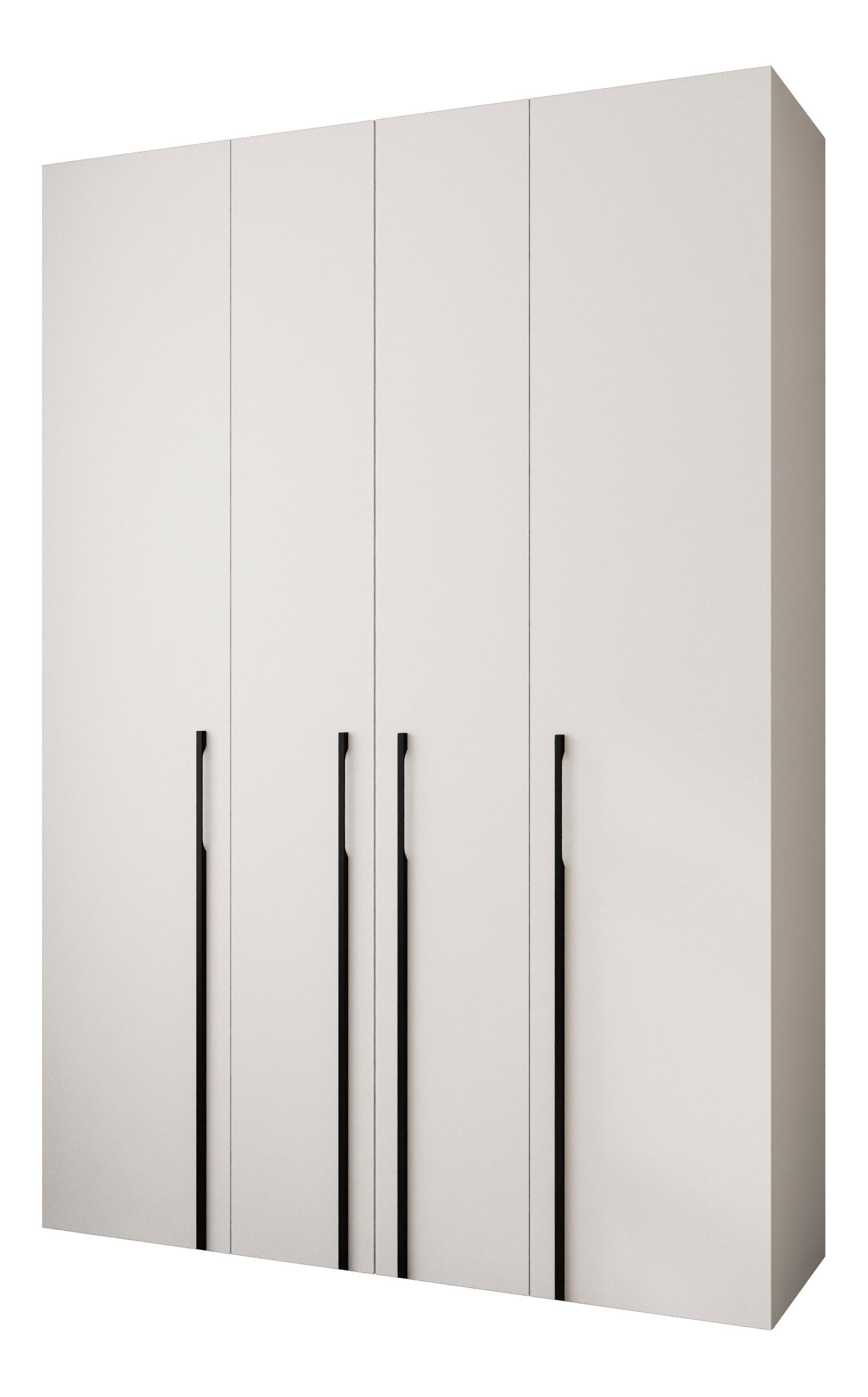 Šatní skříň 170 cm Carmela 40-3 (bílá + černá)