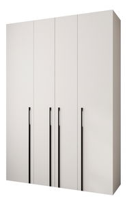 Šatní skříň 170 cm Carmela 40-3 (bílá + černá)