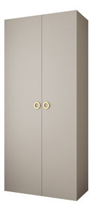 Šatní skříň 110 cm Carmela 50-1 (kašmír + zlatá)